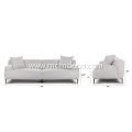 Modern Abisko Mist Gray Fabric Sofa